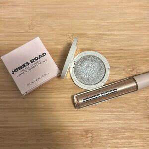 Jones Road the best eyeshadow so pretty and sparkle wash Midas